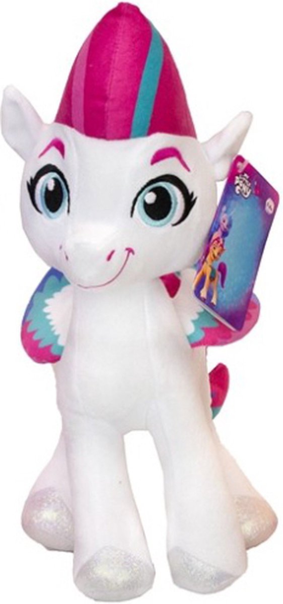 Zipp Storm – My Little Pony Pluche Knuffel 30 cm {Speelgoed Knuffeldier voor kinderen jongens meisjes | Pipp Petals, Zipp Storm, Sunny Starscout, Izzy Moonbow, Hitch Trailblazer, Misty Brightdawn}